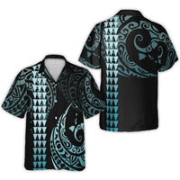 Polynesian Tribal Hawaiian Shirt | Pacific Island Print with Map Design | Premium Woven Polyester | Tropical Vacation Gift for Men