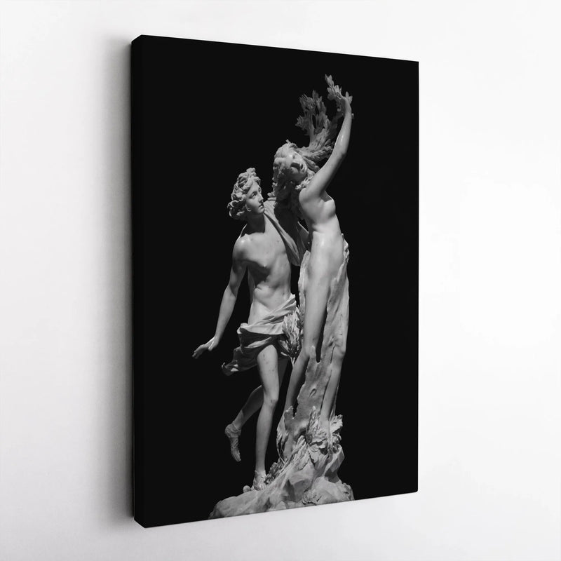 Apollo and Daphne Canvas Art | Gian Lorenzo Bernini Sculpture Print | Gallery Wrapped Premium Wall Decor | Classical Greek Mythology Gift for Home