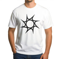 Geometric Sun Symbol T-Shirt | Minimalist Star Graphic | Premium Cotton Tee | Unisex Y2K Emo Aesthetic Gift for Gamers