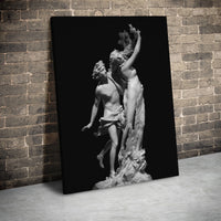 Apollo and Daphne Canvas Art | Gian Lorenzo Bernini Sculpture Print | Gallery Wrapped Premium Wall Decor | Classical Greek Mythology Gift for Home